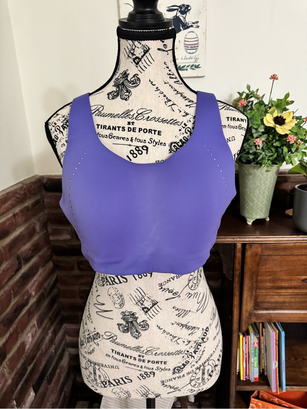 Lululemon AirSupport Sports Bra 38C Purple High Support Cross Back Running Bra
